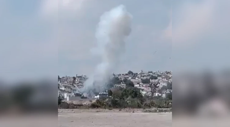 Graban explosión de un polvorín en Tultepec.