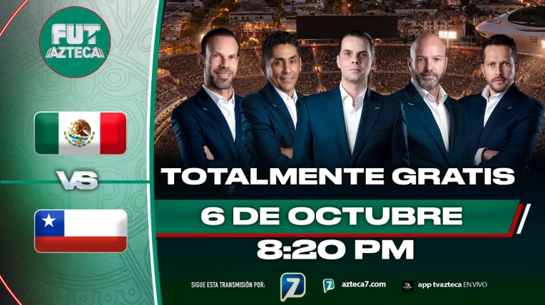 México vs Chile EN VIVO y GRATIS partido de la fecha FIFA del 2026