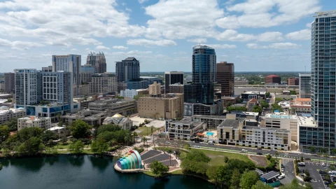 Vista de la ciudad de Orlando, Florida