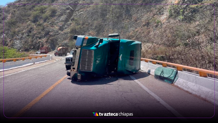 Accidente tráiler Chiapas
