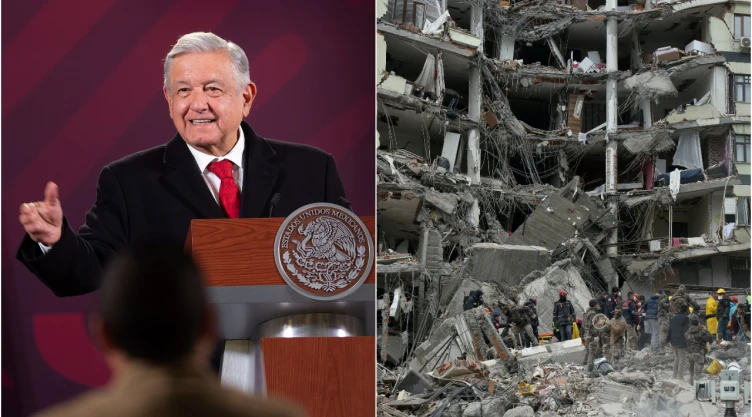 AMLO instruye a SRE organizar ayuda para Turquía y Siria por terremoto