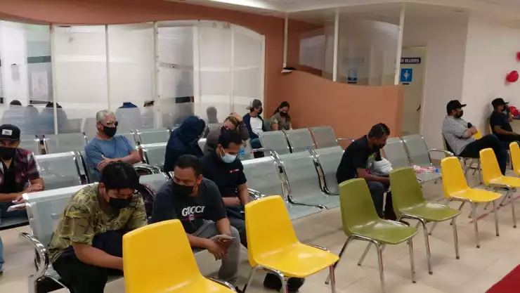 Donantes de sangre en Hospital General.