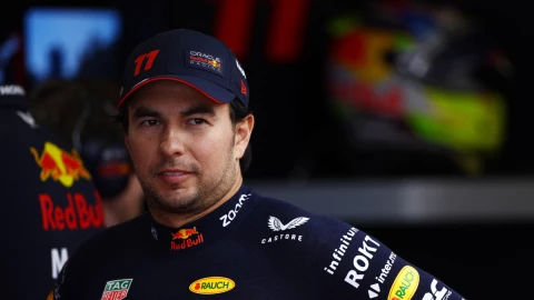 Checo P&eacute;rez en el Gran Premio de Azerbaiy&aacute;n