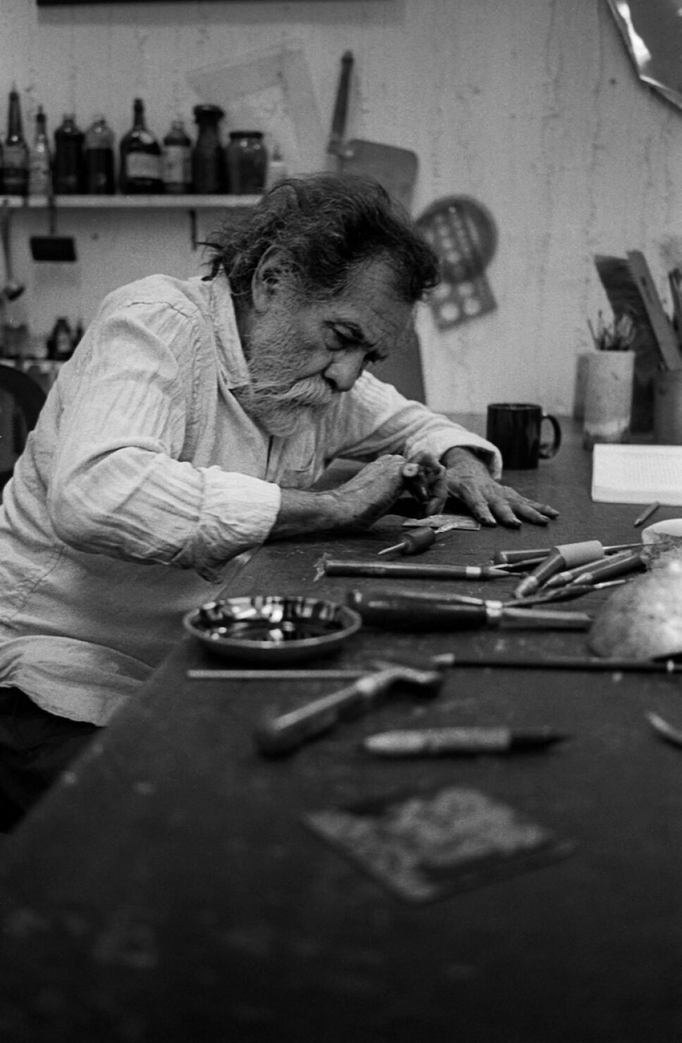 francisco toledo en su taller