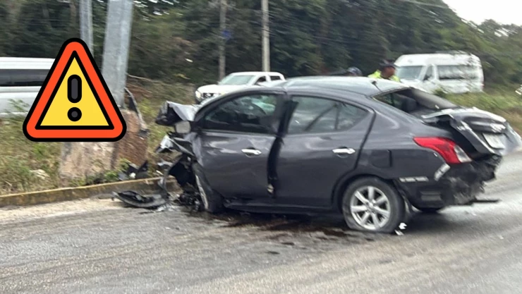 ¡ÚLTIMA HORA! Fuerte accidente en carretera federal 307 rumbo a Cancún causa TRÁFICO pesado HOY, 12 de marzo de 2026