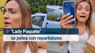 VIDEO: Surge “Lady Paquete” por pelearse con un repartidor de Mercado Libre