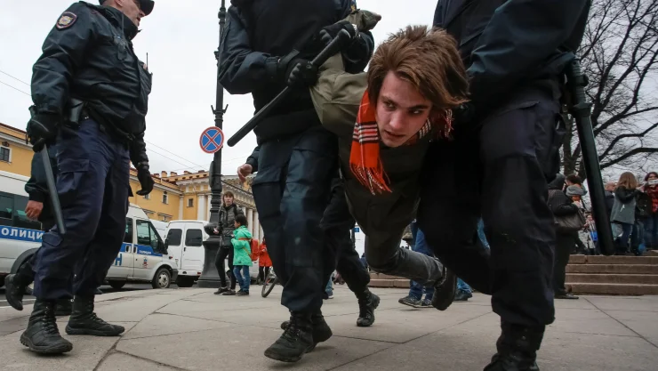 Detenciones en Rusia