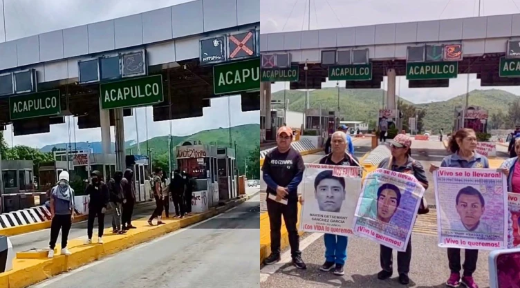 bloqueo 43 ayotzinapa Autopista del Sol