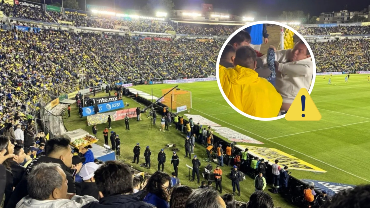 Aficionados del América a los golpes en el juego contra Juárez
