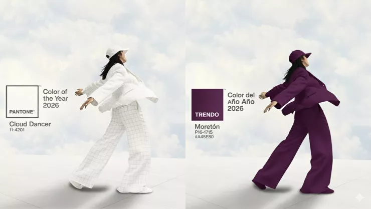 ¿Cuál será el color del año 2026? Pantone versus Trendo
