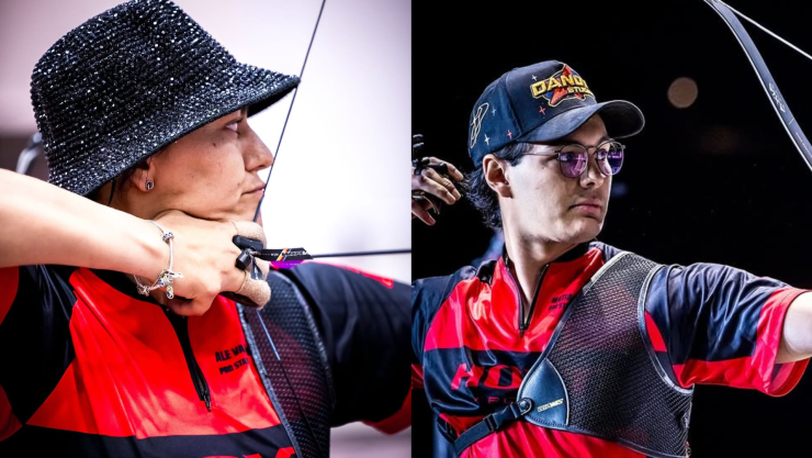 Mexicanos Matías Grande y Alejandra Valencia ganan oro en el Mundial de Tiro con Arco, Florida 13 de abril 2025.png