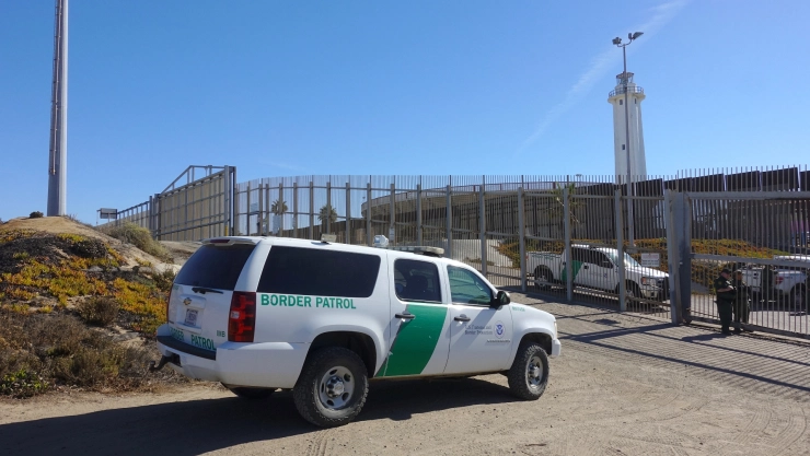 Una camioneta de la Patrulla Fronteriza