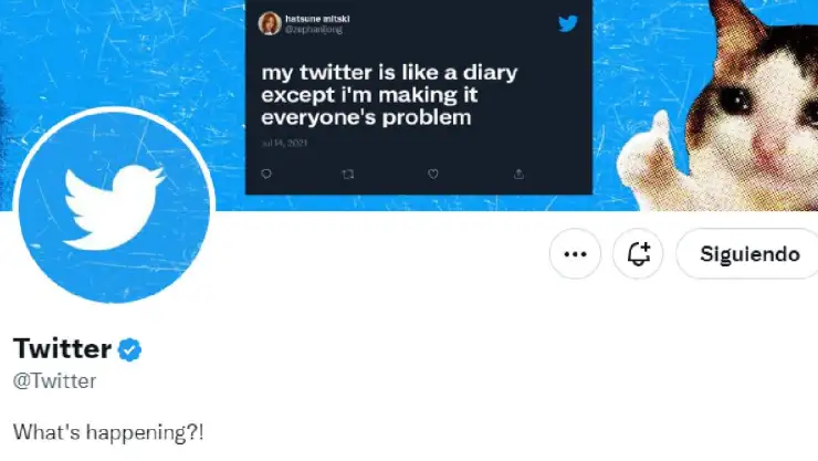 verificación de la cuenta en Twitter