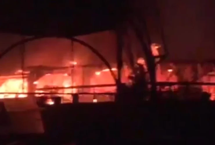 Incendio en la India.