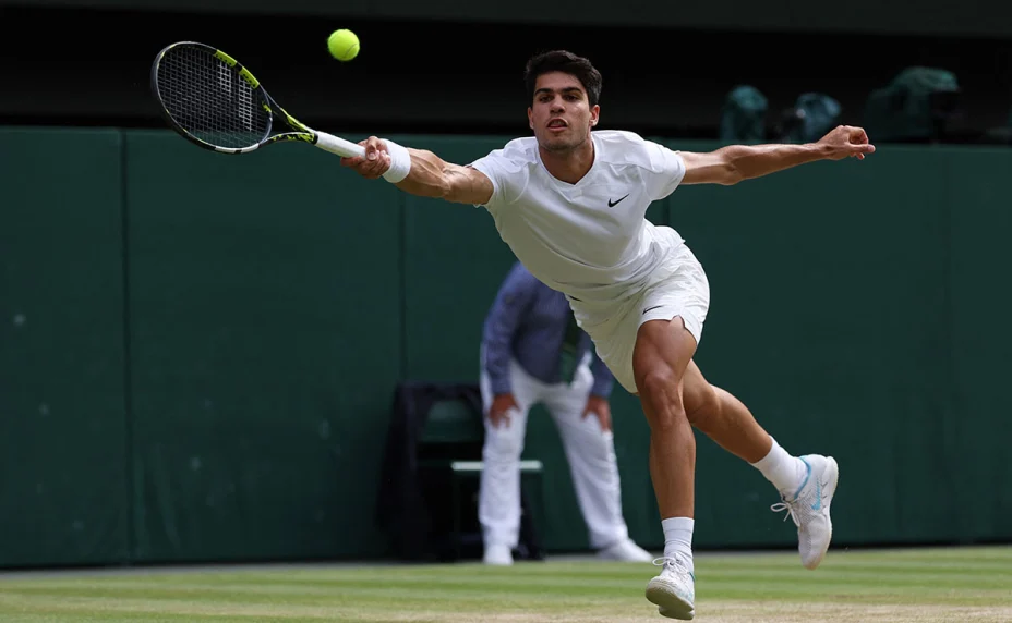 Carlos Alcaraz en Wimbledon