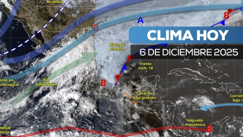 clima en México hoy 6 de diciembre