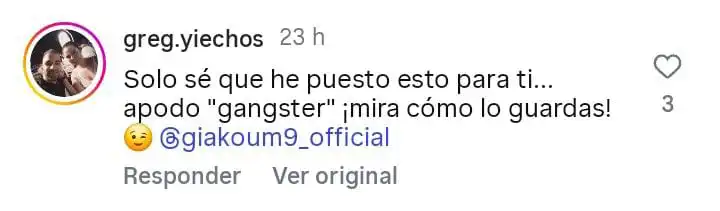 Comentarios del desempeño de Giorgos Giakoumakis