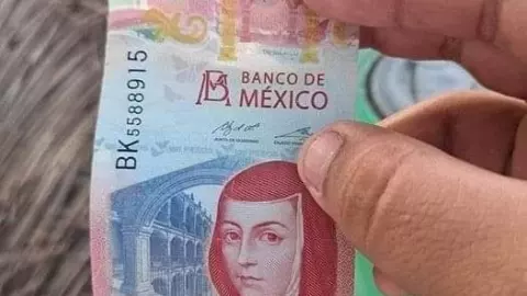 Aparece billete de 120 pesos en Campeche, se viraliza