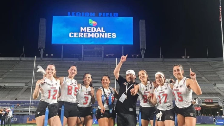 Selección mexicana femenil Flag Football oro World Games