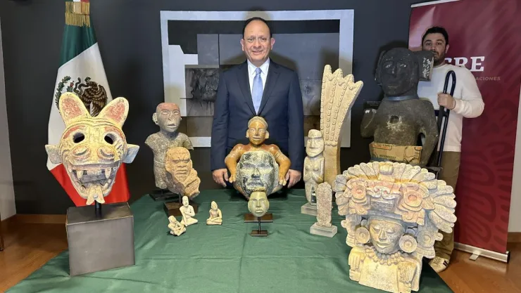 Regresan 15 piezas arqueológicas de gran valía de la era prehispánica a nuestro país
