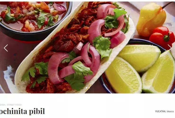 cochinita pibil mejor platillo mundo
