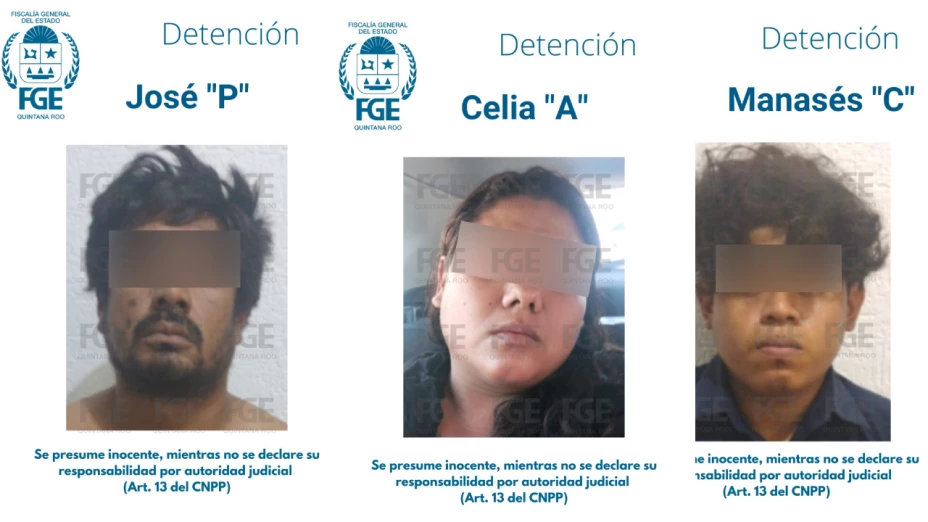 Detienen a tres personas en Cancún por el delito de secuestro