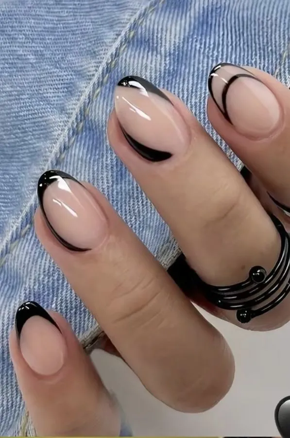 Uñas francesas horizontales