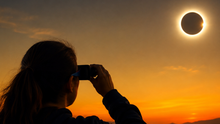 Hora para ver el eclipse en México