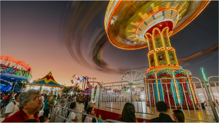 ¡Un rato en familia! En este lugar se encuentra la zona de juegos en la Feria de San Marcos 2024