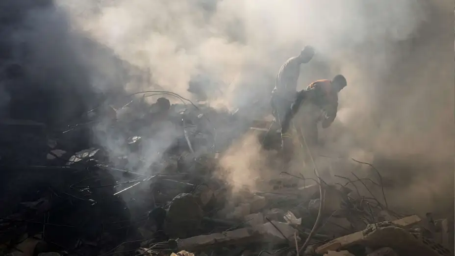 Edificio en ruinas tras un ataque israelí en Líbano.