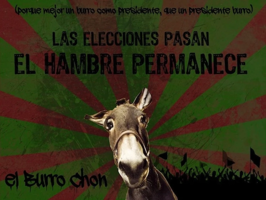 El Burro CHON es candidato para la presidencia de Ciudad Juárez bajo el lema “Mejor un burro como presidente que un presidente burro”