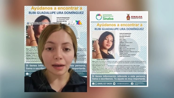 La influencer “La Nicholette” mostró fichas de mujeres reportadas desaparecidas.