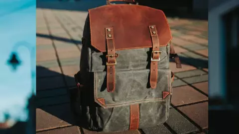 Mochila con restos humanos