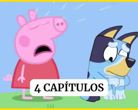 Bluey y Peppa Pig