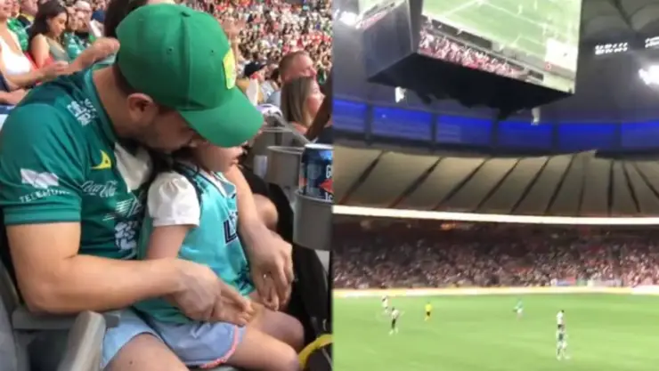 VIDEO: Papá narró un partido de fútbol a su hija invidente
