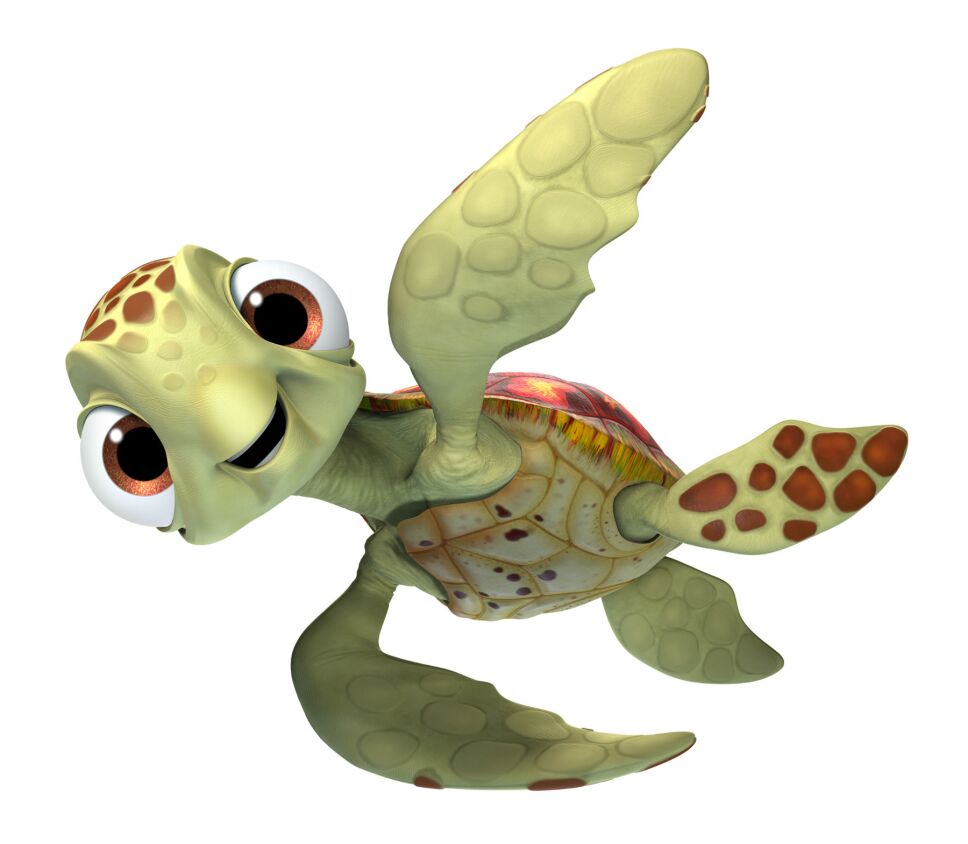 Squirt, tortuga, Buscando a Dory