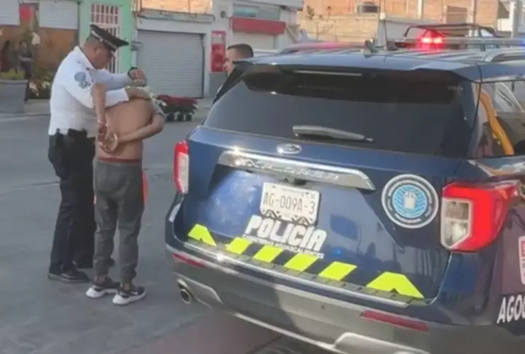 Detienen a tres hombres en Aguascalientes; traían armas de fuego e intentaron escapar