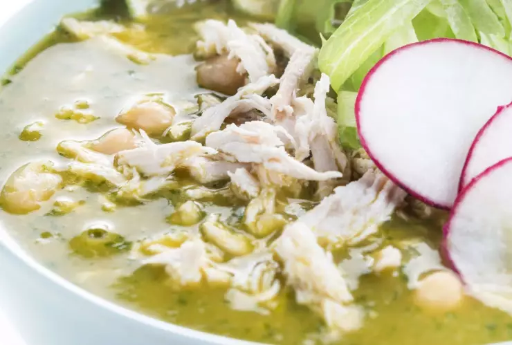 receta pozole verde de pollo