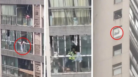 Mujer arrojó a su hijo de un edificio en China tras discusión familiar