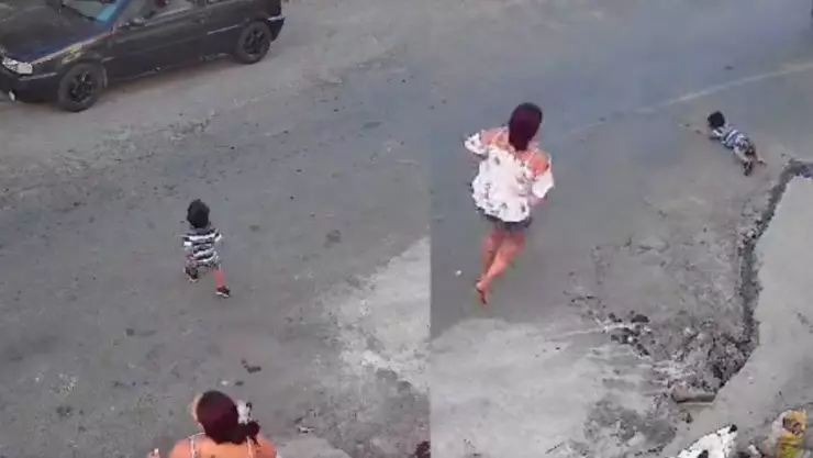 VIDEO: Niño de 4 años fue atropellado tras descuido de su mamá