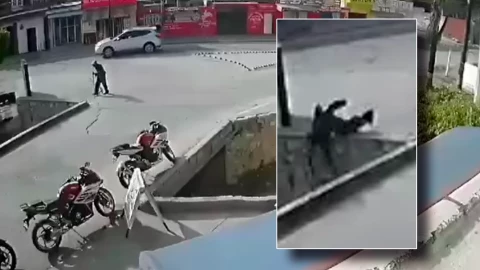 Abuelito cae de puente en Comitán