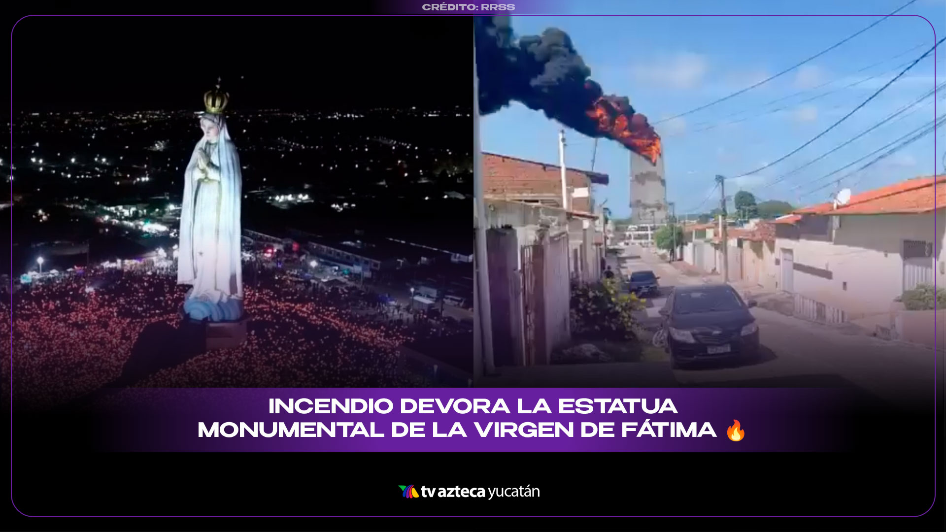 Fatima Building Fire Se incendia estatua de la Virgen de Fátima en Natal, Brasil; estaba por ...