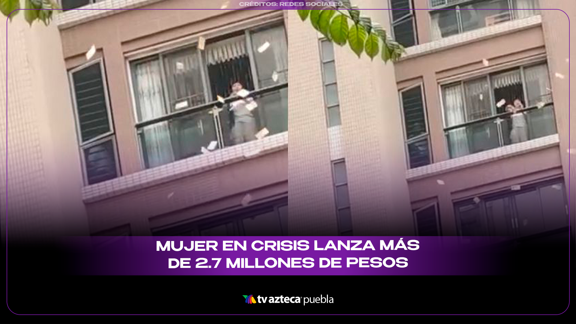 “Marea de billetes” en China: mujer lanza millones desde su edificio.