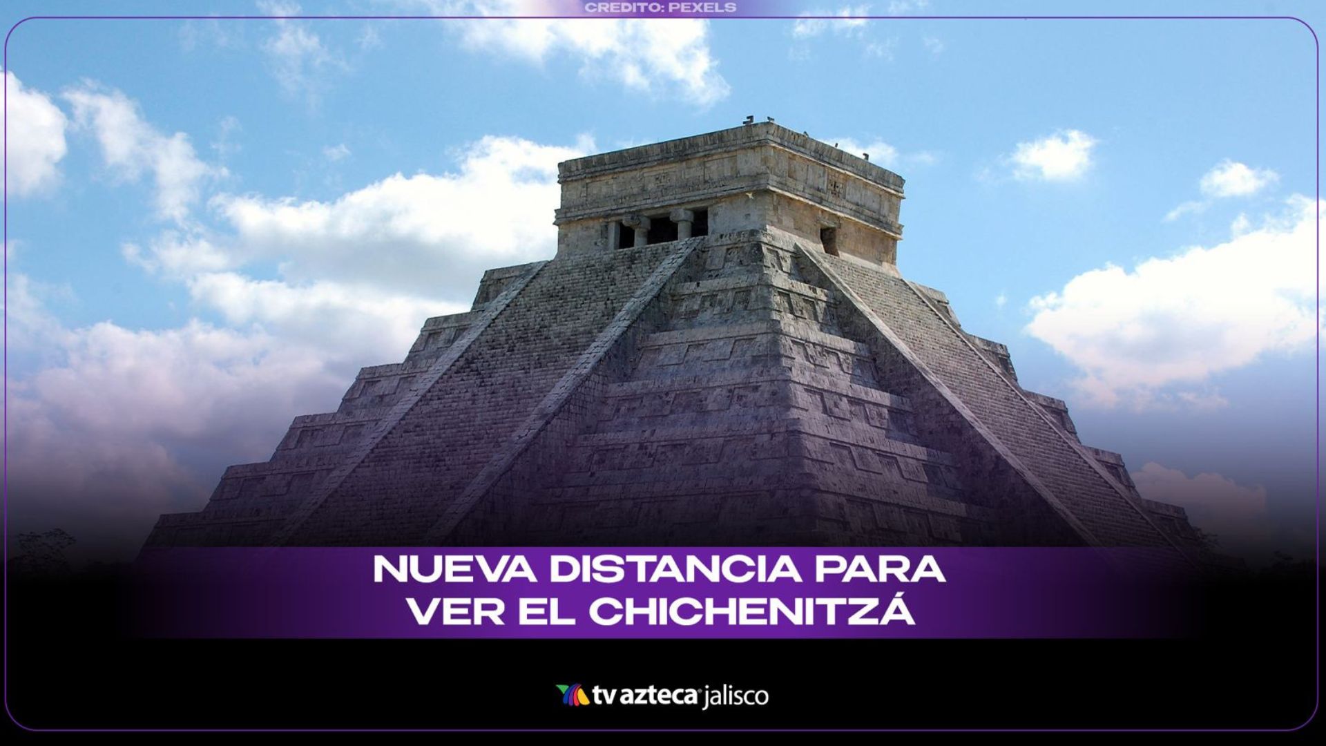 ¿Cuál es la distancia permitida para observar la pirámide de Chichén Itzá?