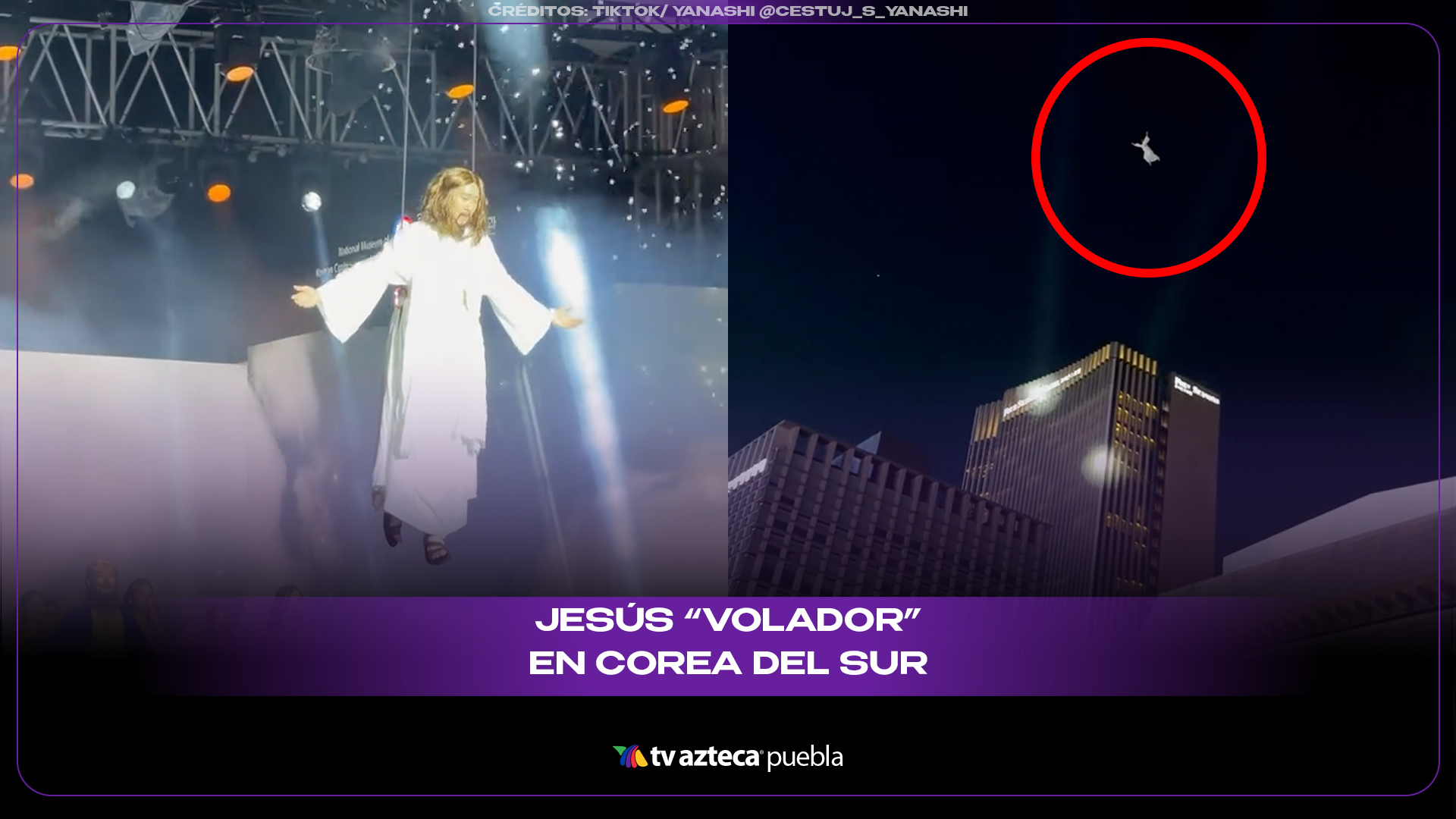 Jesús “volador” en Corea del Sur se vuelve viral durante celebración de Pascua