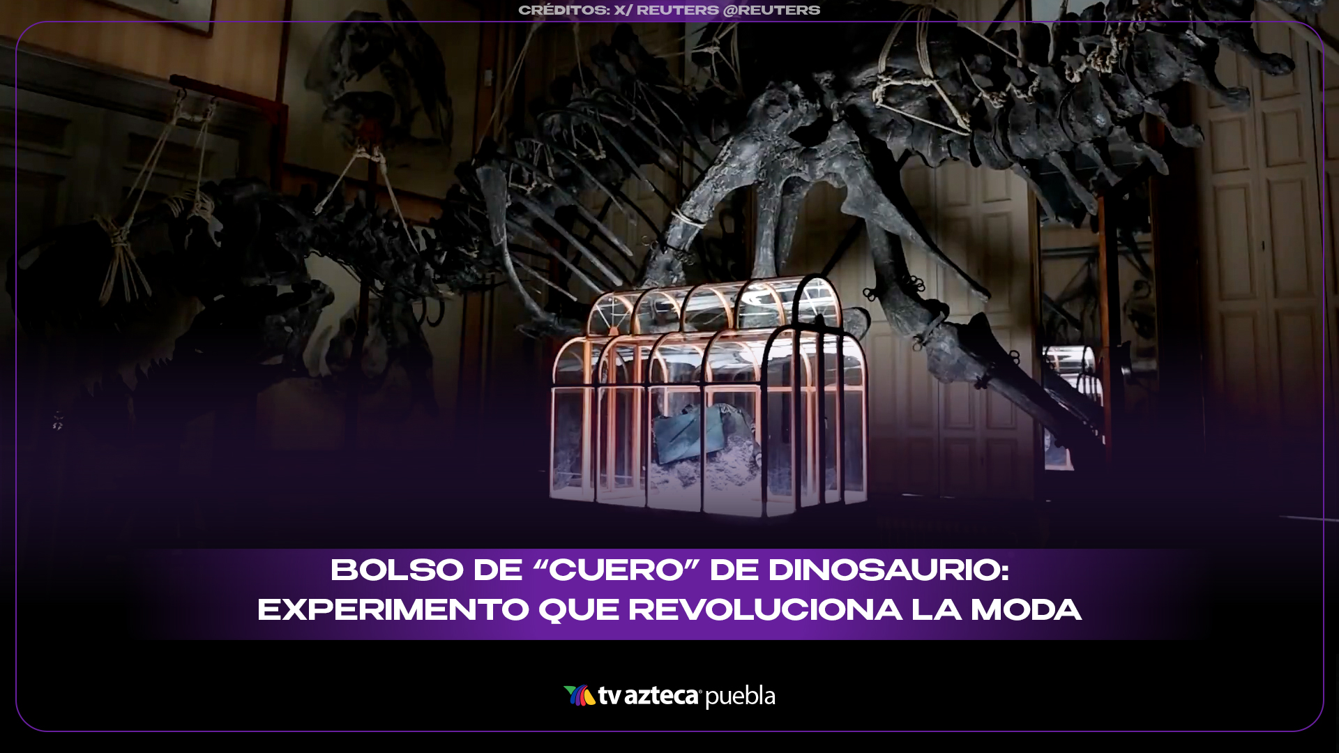 Bolso de “cuero” de dinosaurio: el experimento con T-Rex que revoluciona la moda