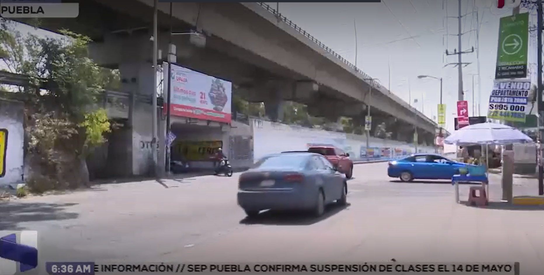 Un riesgo para peatones cruzar la autopista México-Puebla hacia parque industrial