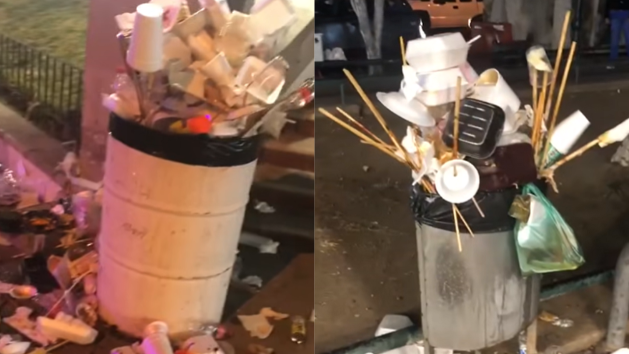 Denuncian en redes presunta falta de respeto por tirar basura en la ...