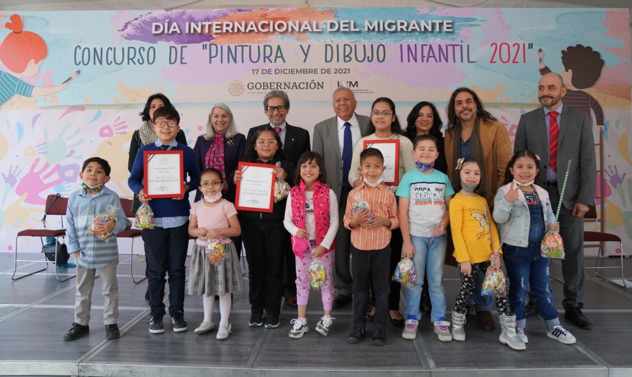 Premia INM a ganadores de Primer Concurso de Dibujo y Pintura Infantil 2021