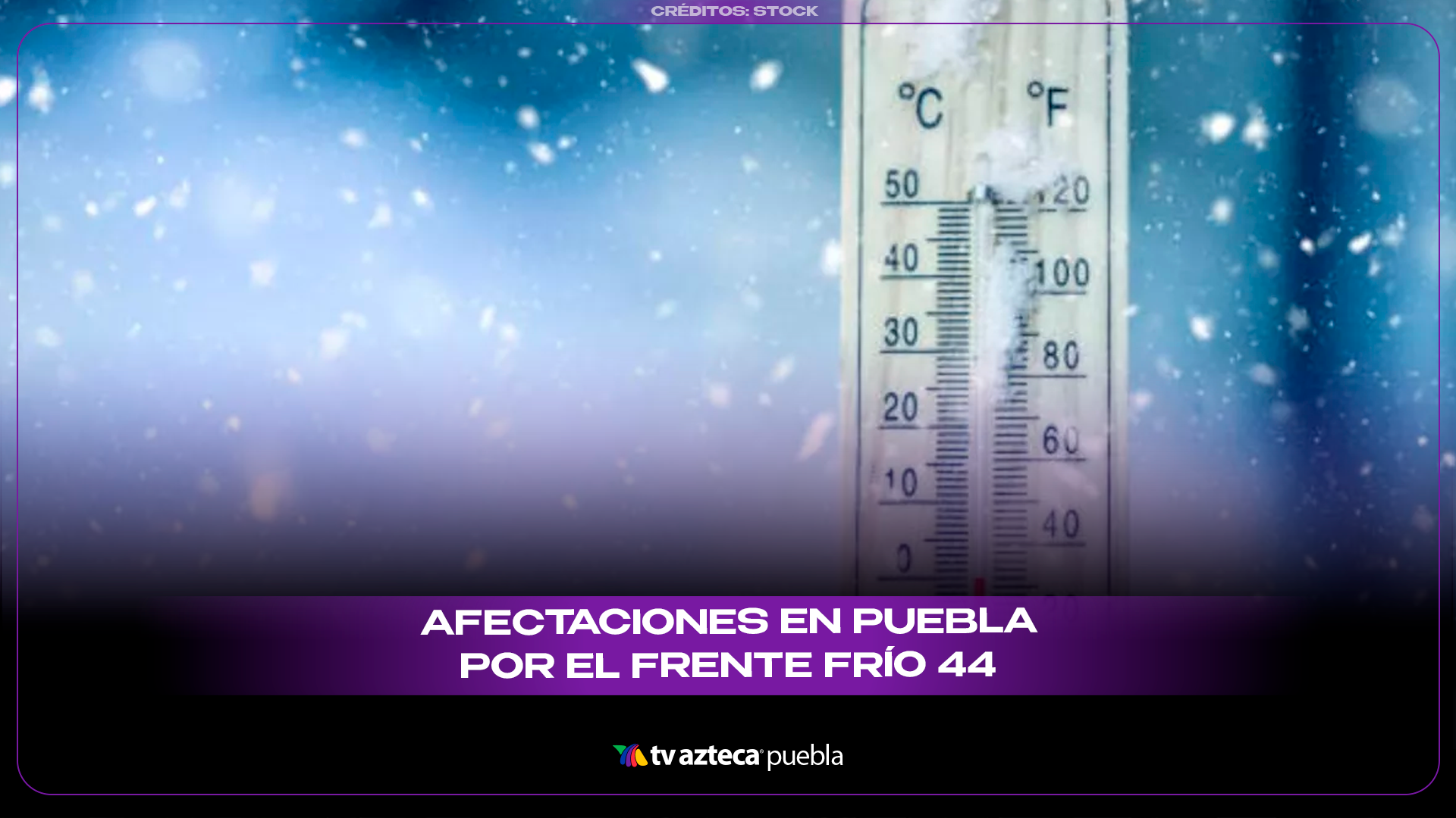 Frente frío 44 mantiene ambiente invernal en Puebla durante Semana Santa.